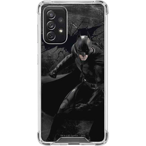 DC Comics Batman The Dark Knight Action pose Galaxy A72 5G Clear Case